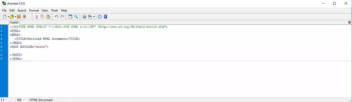 Image: Interface for the Microsoft code editor Araneae